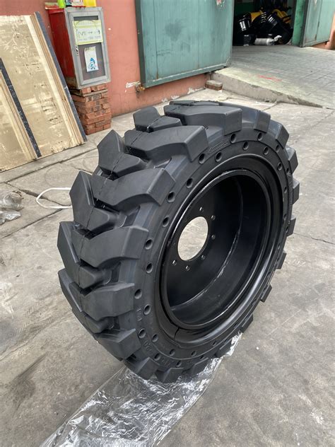 foam tires for skid steer|solid rubber tires skid steer.